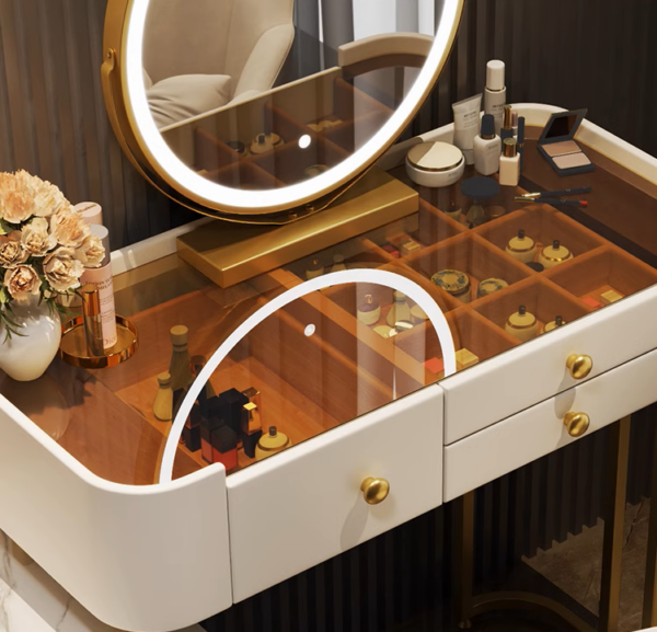 Bianco Luxe Reflection Vanity Set