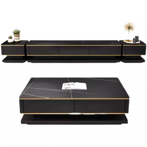Visionnaire Noir TV unit set