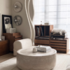 Alabaster Aura Oval Coffee Table