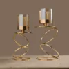 Luxe Spiral Elegance Candlesticks