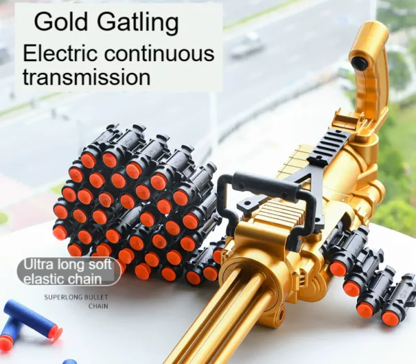 Golden Commando Gatling Blaster