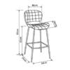 Blush Elegance Bar Chair
