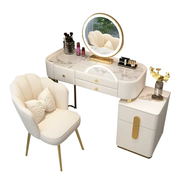 Pristine Marble Vanity Suite
