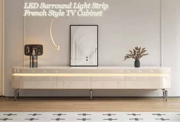 Light And Shadow Art TV Cabinet