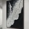 Black And White Rhythmic Decorative Painting