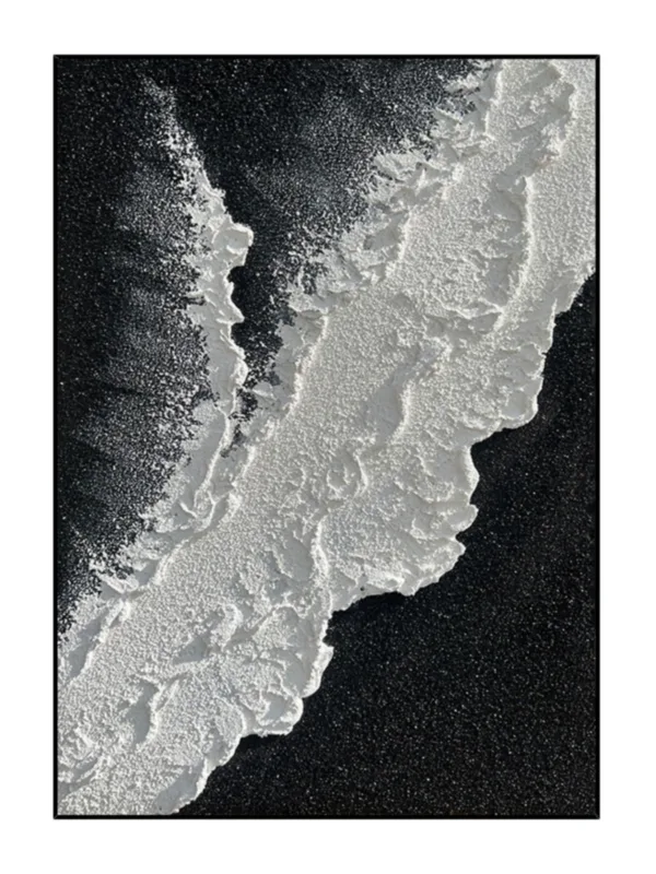 Black And White Rhythmic Decorative Painting