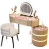 Lumina Luxe Dressing Table with LED Mirror & Drawers