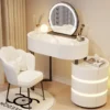 Lumina Luxe Dressing Table with LED Mirror & Drawers