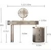 Luxuria Stone & Leather Vanity Ensemble - Elegant Dressing Table Set
