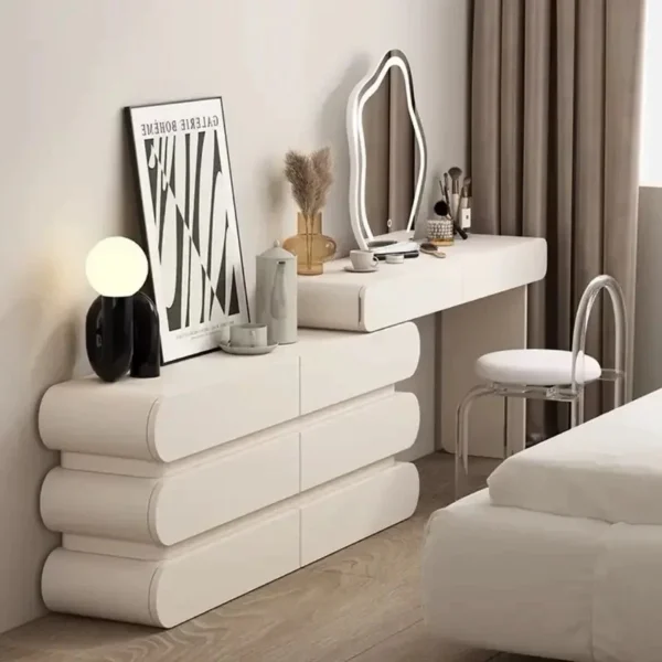GlowCloud Solid Wood Dressing Table