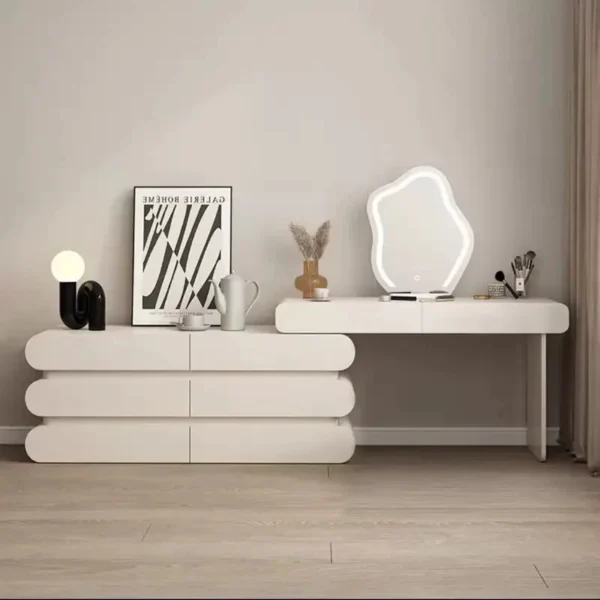 GlowCloud Solid Wood Dressing Table