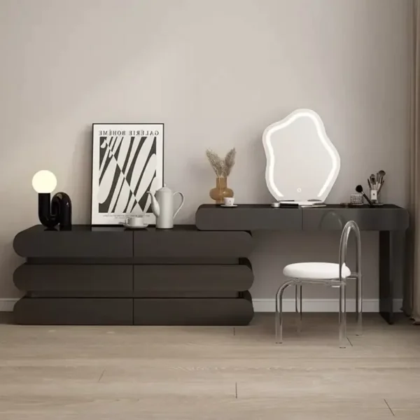 GlowCloud Solid Wood Dressing Table